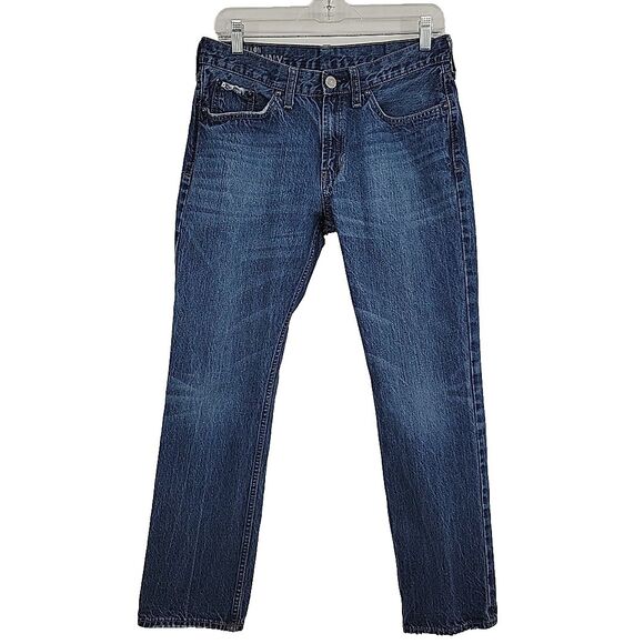 Bullhead Mens Jeans Actual Size 32x28 Dillon Skinny Frayed Hems Distressed - Picture 1 of 14